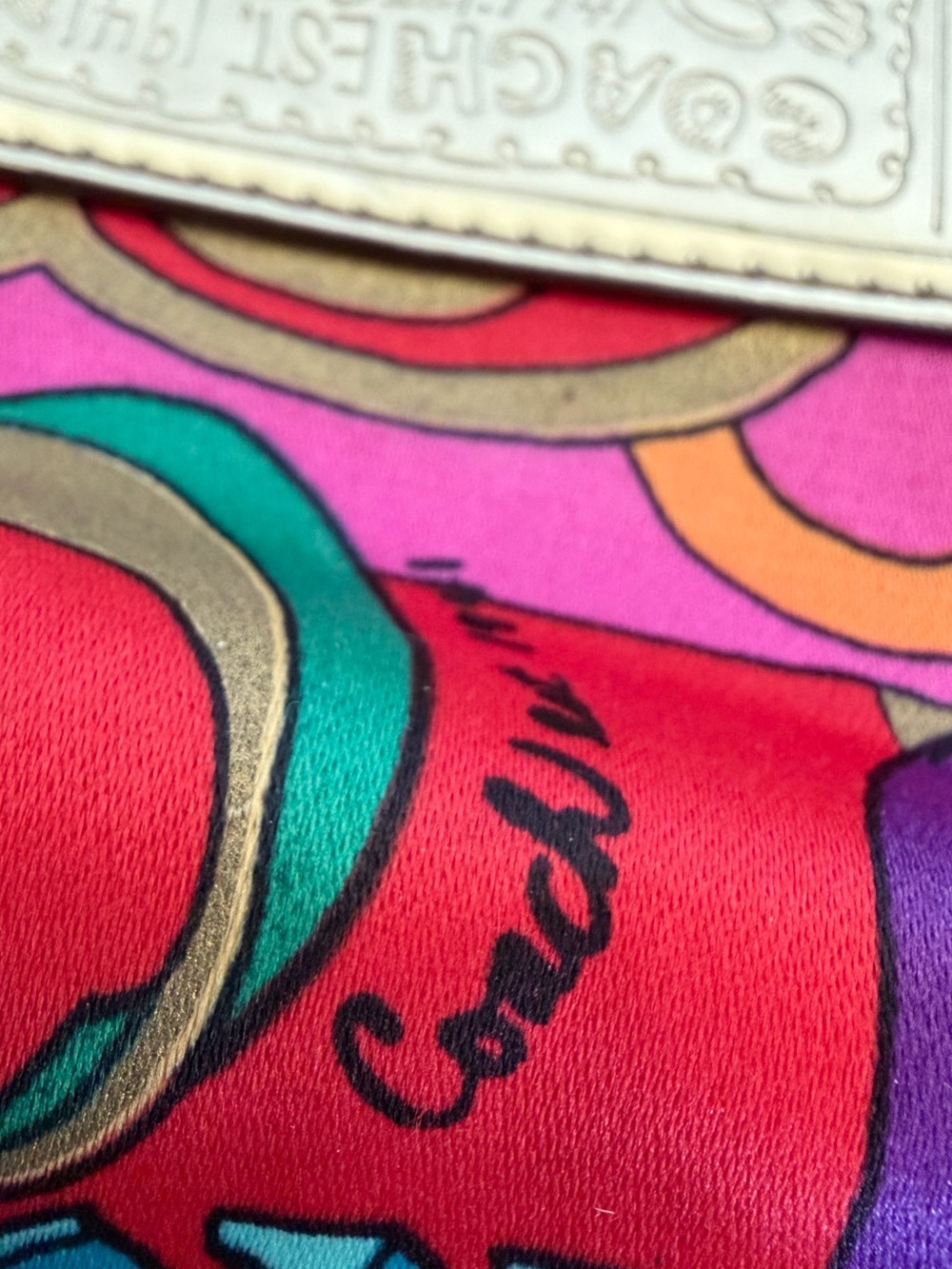 Coach Poppy Multicolor Graffiti Pop C Shoulder Crossbody Bag Y2K - Picture 11 of 14